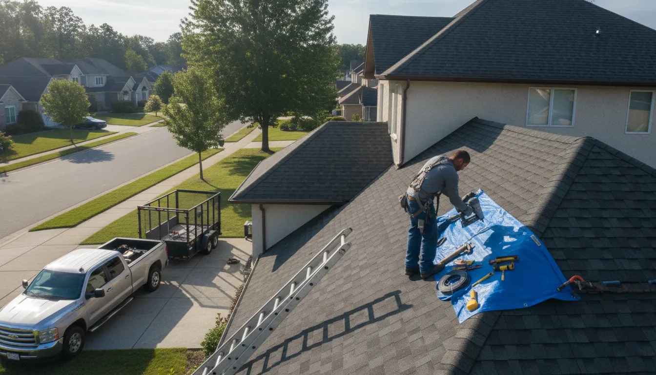 Roofing in Afton